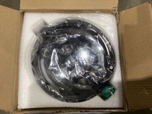 7 Inch Round LED Headlight Halo Angle Eyes For Jeep Wrangler, 1997-2017