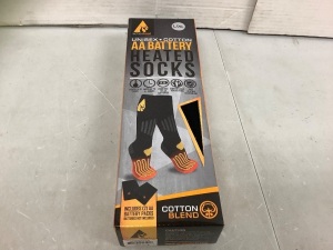 Unisex Heated Socks, L/XL, Powers Up, Appears New