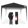 Outdoor Portable Pop Up Canopy Tent w/ Carrying Case, 10x10ft, Black