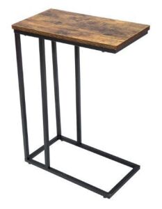 C Shaped Table with Stable Metal Frame