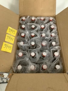 Case of (24) Swing Top Glass Bottles w/ Rubber Seal, Cap