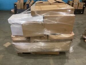 Pallet of Uninspected E-Comm Return items.