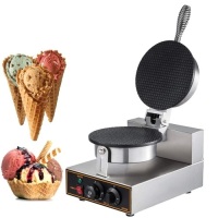 Commercial Electric Ice Cream Egg Waffle Cone Maker Machine. Appears New