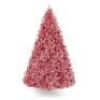 Pink Artificial Tinsel Christmas Tree w/ Foldable Stand