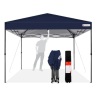 One-Person Setup Instant Pop Up Canopy w/ Wheeled Bag,10x10ft, Blue