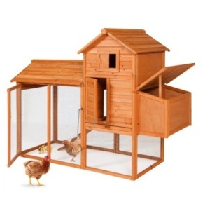 Multi-Level Wooden Chicken Coop, 80in, Boxes A & B