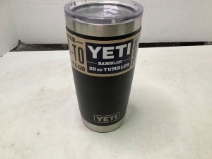 Yeti Rambler 20oz Tumbler, Missing Straw, Appears New