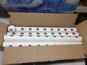 PVC Hydroponic Growing System Pieces.