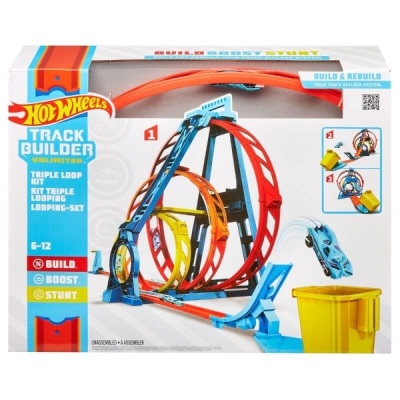 Hot Wheels Track Builder Unlimited Triple Loop Kit