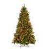 Pre-Lit Pre-Decorated Spruce Christmas Tree w/ Pine Cones, Berries