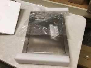 14" wide x 20" tall Stainless Steel BBQ Access Door. Appears New