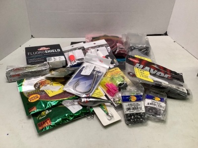 Lot of (20) Misc. Fishing Lures and Supplies, Ecommerce Return