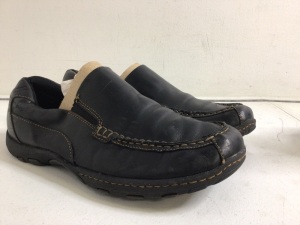 BOC Born Concept Black Leather Slip On Loafers, Size 12, E-Commerce Return