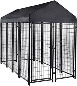 Welded Outdoor Wire Crate Kennel, Large (102 x 48 x 72 Inches)