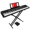 88-Key Digital Piano Set w/ Semi-Weighted Keys, Stand, Sustain Pedal