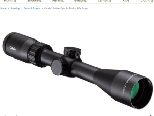 Caliber-Specific Rimfire Rifle Scope, E-Commerce Return