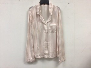 Soft Pink Striped Pajamas, Size M, Appears New