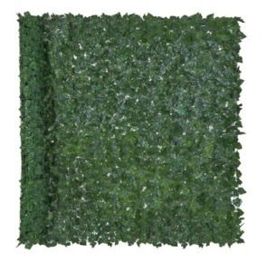 Outdoor Faux Ivy Privacy Screen Fence, Green, 96x72in