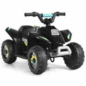 6V Kids Electric Atv 4 Wheels Ride-On Toy-Black TY327787BK