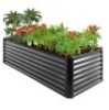 Outdoor Metal Raised Garden Bed,&nbsp;8x4x2ft