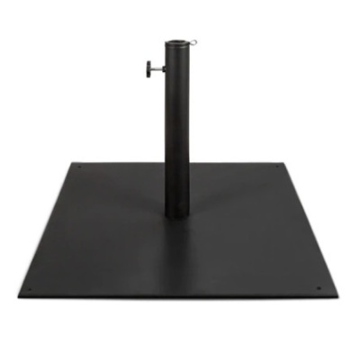 Steel Umbrella Base, Patio Stand w/ Tightening Knob & Anchor Holes, 38.5lb