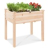 Elevated Wood Garden Planter Stand, 34x18x30in