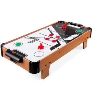 Tabletop Air Hockey Game Table w/ 2 Blower Fans, 2 Pucks, 2 Strikers - 40in. Appears New