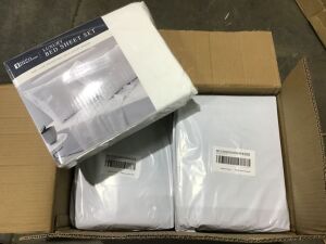 Case of (6) 4 Piece King Sheet Set