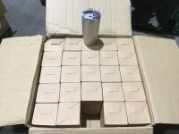Case of (25) Stainless Steel Tumbler Double Wall Vacuum with Lid Tumblers.