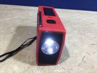 Case of (21) Solar Crank Radio w/ Flashlight and Reading Lamp.