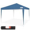 10x10ft Outdoor Portable Adjustable Instant Pop Up Gazebo Canopy Tent w/ Carrying Bag - Blue. Appears New