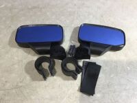 Rearview Side Mirrors 1.75" 2" Clamp for Polaris RZR Ranger.