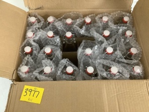 Case of (22) Swing Top Glass Bottles w/ Rubber Seal, Cap