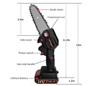 Mini Chainsaw Cordless, Powers Up, E-Commerce Return