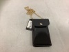 Ralph Lauren Small Black Purse With Gold Chain, New