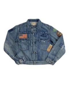 Polo Ralph Lauren Sportsman Trucker Patch Denim Jean Jacket, E-Commerce Return