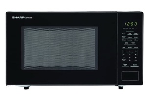 SHARP Black Carousel 1000W Countertop Microwave Oven, Powers Up, Appears New