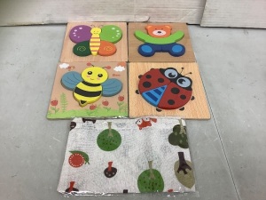 Skyfield Wooden Animal Puzzles For Toddlers, New