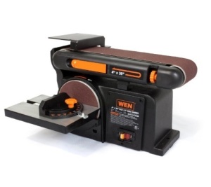 WEN 4.3-Amp 4 x 36 in. Belt and 6 in. Disc Sander with Cast Iron Base, 6502T