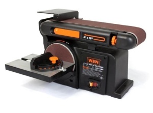 WEN 4.3-Amp 4 x 36 in. Belt and 6 in. Disc Sander with Cast Iron Base