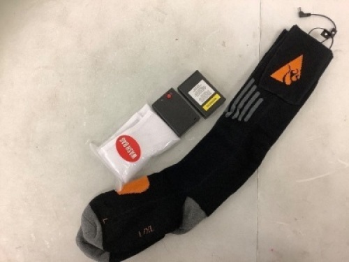 Unisex Wool Heated Socks, L/XL, Appears New