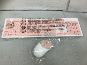 Wireless Keyboard & Mouse, Powers Up, Appears New