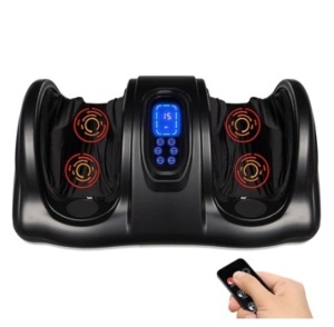 Therapeutic Foot Massager w/ High Intensity Rollers, Remote, 3 Modes, Color Unknown