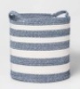 &nbsp;Pillowfort Coiled Rope Stripe Basket, Blue