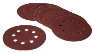 WEN 6305SP120 120-Grit Hook-and-Loop 5-Inch Sandpaper Sanding Discs, 10 Pack,APPEARS