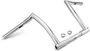 WeiSen Chrome 12" Ape Hanger Horn Easy Wire Handlebar Compatible with Harley Dyna Softail Sportster 