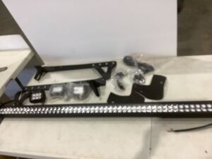 LED Light Bar w/ 3 Small LED Lights and Mounting Rack.