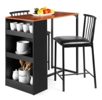 3-Piece Counter Height Dining Table Set 