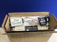Case of Coffee Themed Home Decor&nbsp;