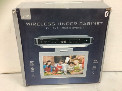 iLive Wireless Under Cabinet TV/DVD/Music System, Powers Up, E-Comm Return